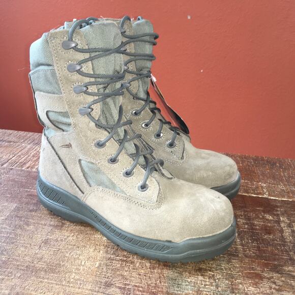 NWT Belleville 610Z ST Hot Weather Side Zip Steel Toe Tactical Boot Mens 6 Sage - Picture 2 of 13